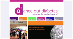 Desktop Screenshot of danceoutdiabetes.org